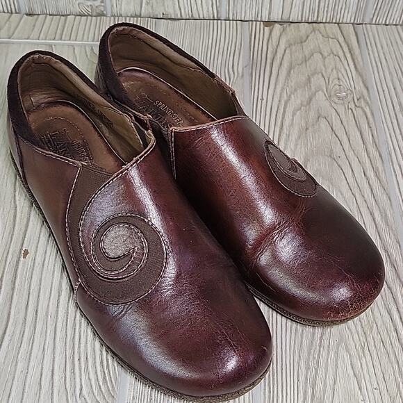 L' Artiste Spring Step Uno Slip On Brown Leather Shoes Womens Size 38 US 7.5-8 - Picture 8 of 13